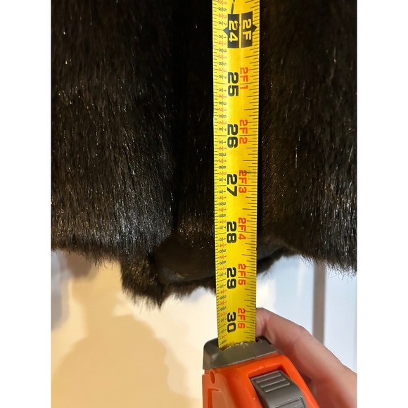 Olympia Fashions Vintage Faux Fur Coat Dark Brown Womens Small NO TAG USA Made - Picture 10 of 11